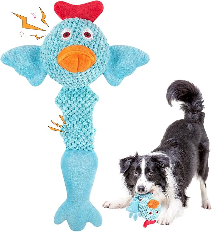 Dog Plush Octopus Toy with Sound – Interactive Chew-Resistant Toy for Small and Large Dogs