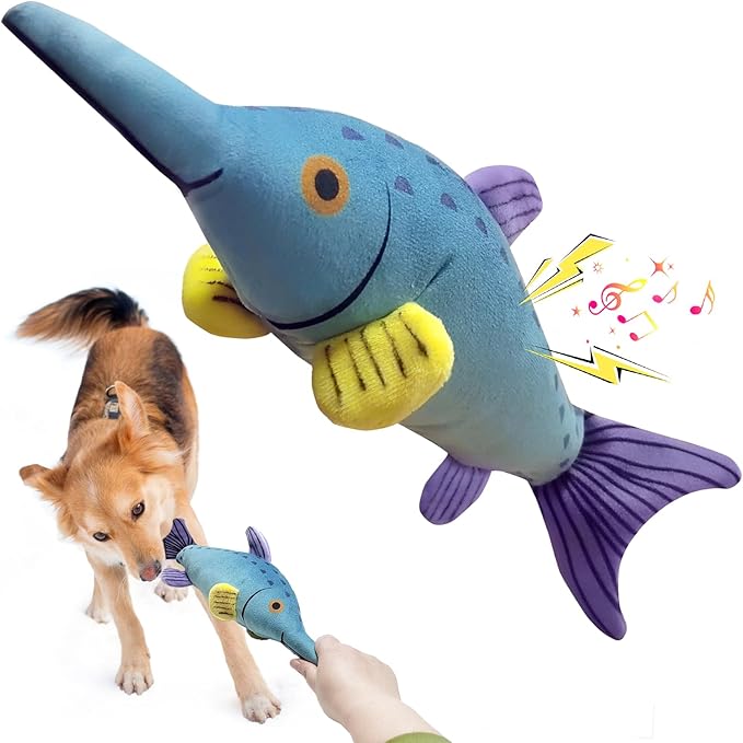 Dog Plush Octopus Toy with Sound – Interactive Chew-Resistant Toy for Small and Large Dogs