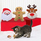 Christmas plush cat toys with catnip – photo 2