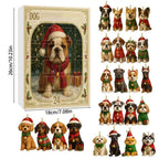Dog advent calendar ornament