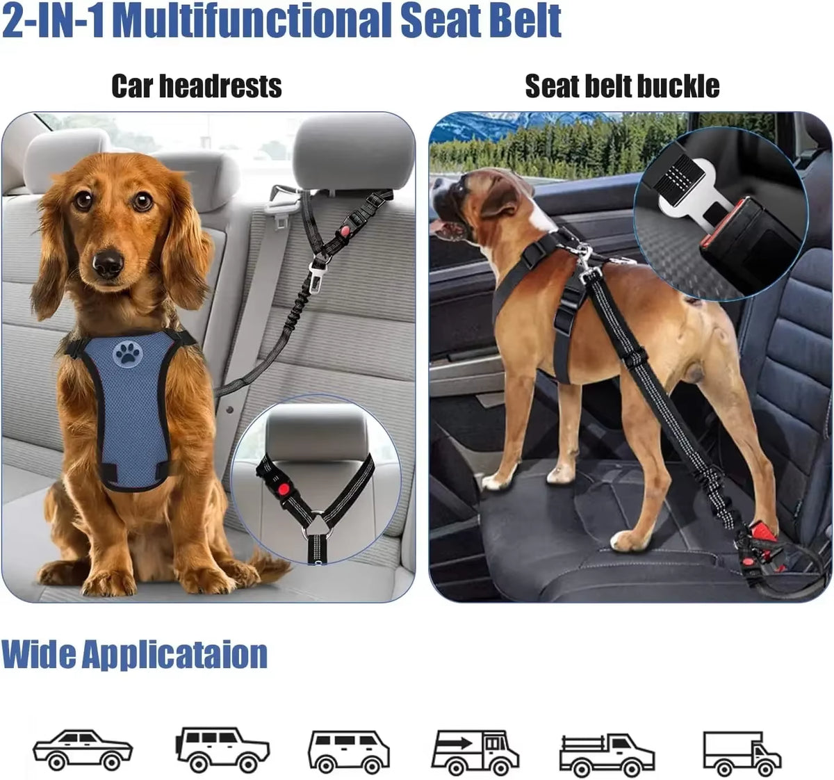 Dog car seat belt – photo 3