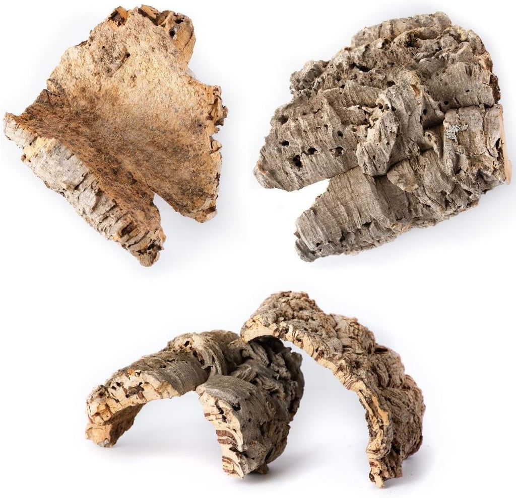 Natural Cork Bark Reptile Habitat Flat – 6–9 in