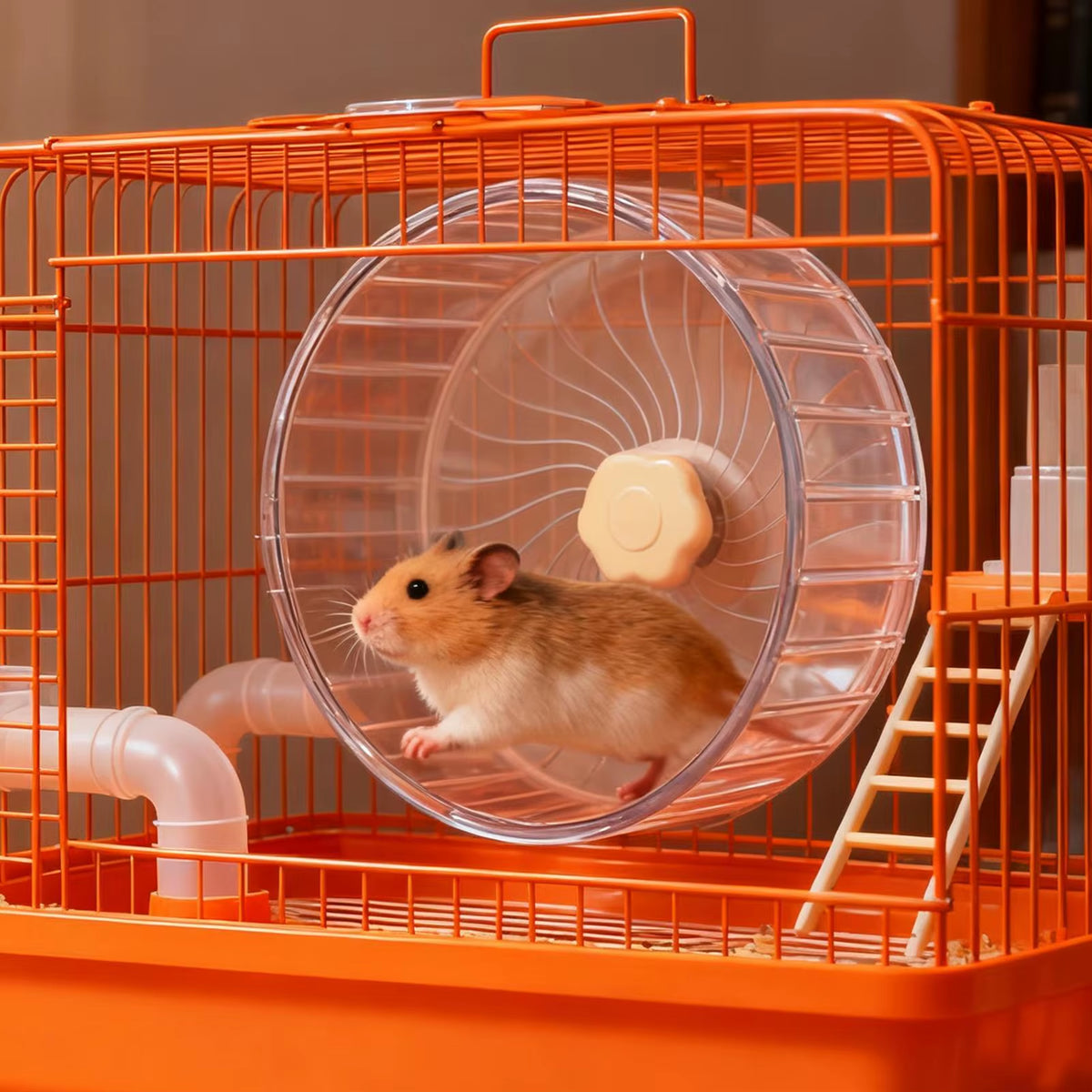 Silent Hamster Wheel Quiet Double Bearing Spinner Gerbil Small Animals Running Wheel for Mice Dwarf Animals Pets Cage