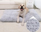 Soft Pet Cushion Bed – Bite-Resistant Winter Dog & Cat Bed with Non-Slip Bottom