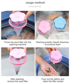 Pet hair catcher for washing machine