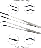 Reptile Feeding Tongs – 2-Piece Stainless Steel Set, 10.6 inches