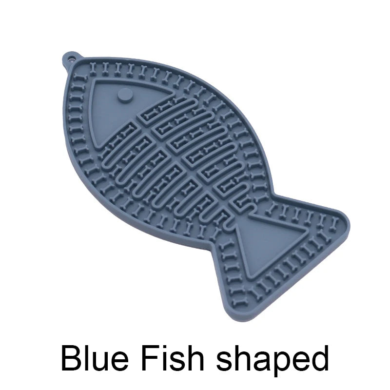Dog Lick Mat Non-Slip Dog Slow Feeding Mat Dog Bathing Distraction Silicone Dog Sucker Food Training Dog Feeder Supplies
