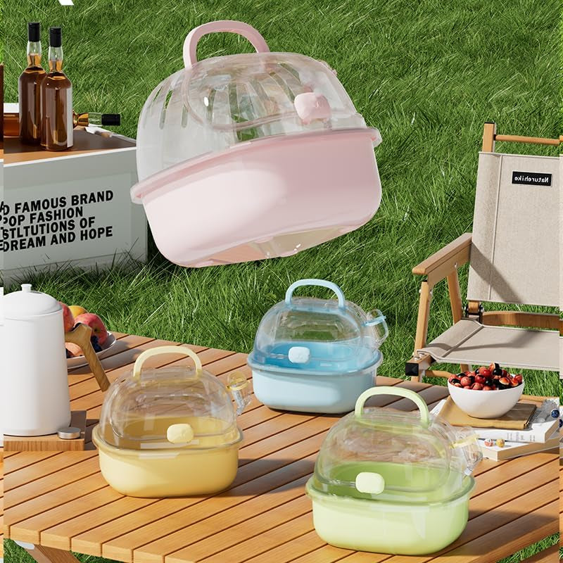 Small Animal Travel Carrier with Water Bottle – 20 × 18 × 16 cm