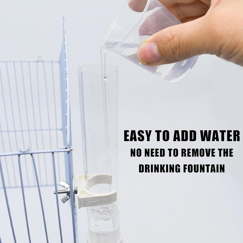 Bird Cage Water Bottle with Cleaning Brush – 130 ml
