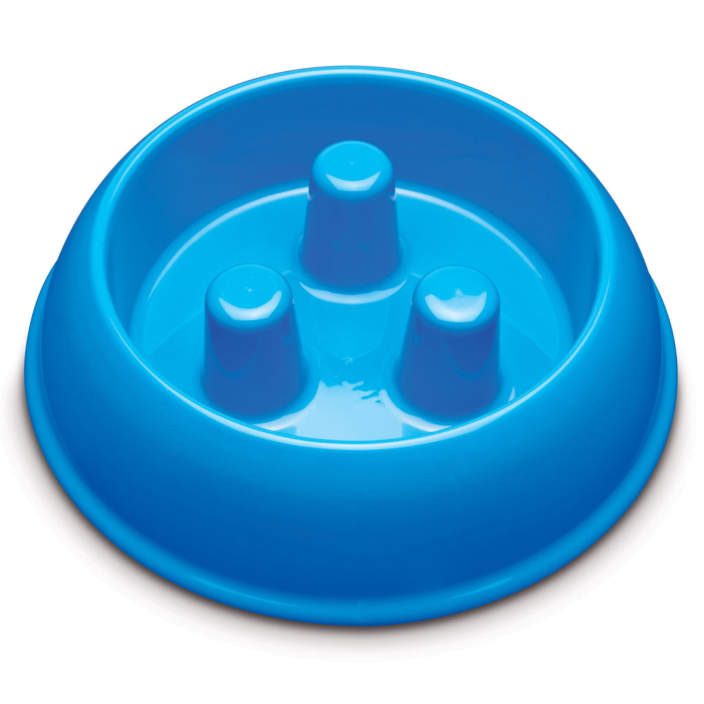ProSelect Slow Feeder Dog Bowl – Blue, 40 oz