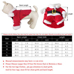 Christmas Pet Dog Cat Costumes Funny Santa Claus Costume for Dogs Cats Winter Warm Dog Clothes Chihuahua Pug Yorkshire Clothing