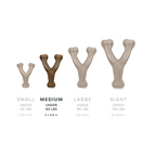 Durable Dog Chew Toy – Wishbone Shape with Real Bacon Flavor