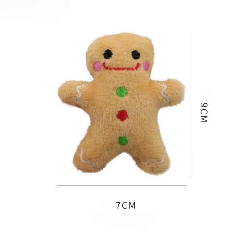 Christmas plush cat toys with catnip