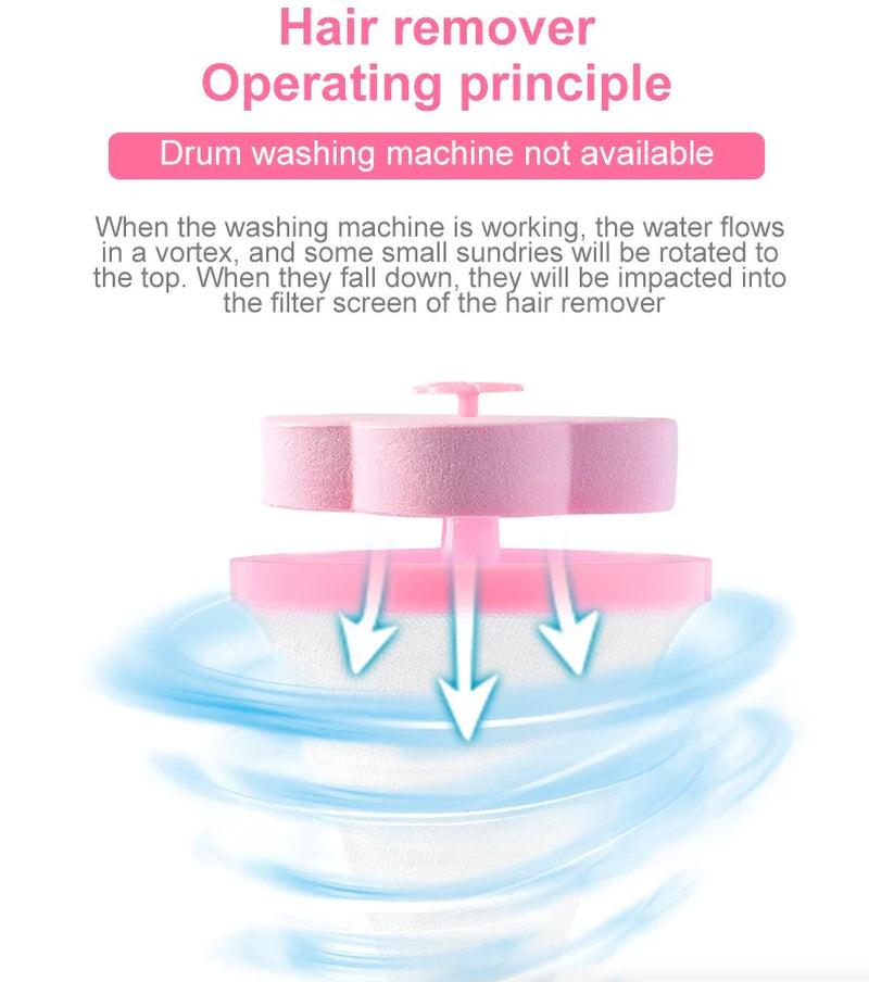 Pet hair catcher for washing machine