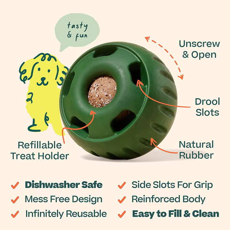 Silicone Interactive Dog Chew Toy – Treat Dispensing Toy for Boredom and Training