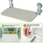 Foldable Cat Window Perch – Cordless Cat Hammock with Strong Suction Cups