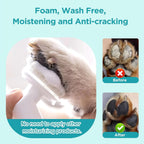 Waterless Dog Paw Cleaner with Silicone Brush – No-Rinse Foaming Paw Washer for Dogs & Cats