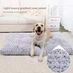 Soft Pet Cushion Bed – Bite-Resistant Winter Dog & Cat Bed with Non-Slip Bottom