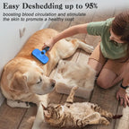 Self-Cleaning Slicker Brush for Dogs and Cats – Ergonomic Grooming Tool with Soft Bristles