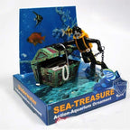 Treasure chest diver aquarium decoration – photo 6