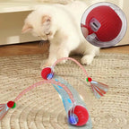 Motion-Activated Electric Cat Toy Ball – Rechargeable Interactive Pet Exercise Toy with Tail