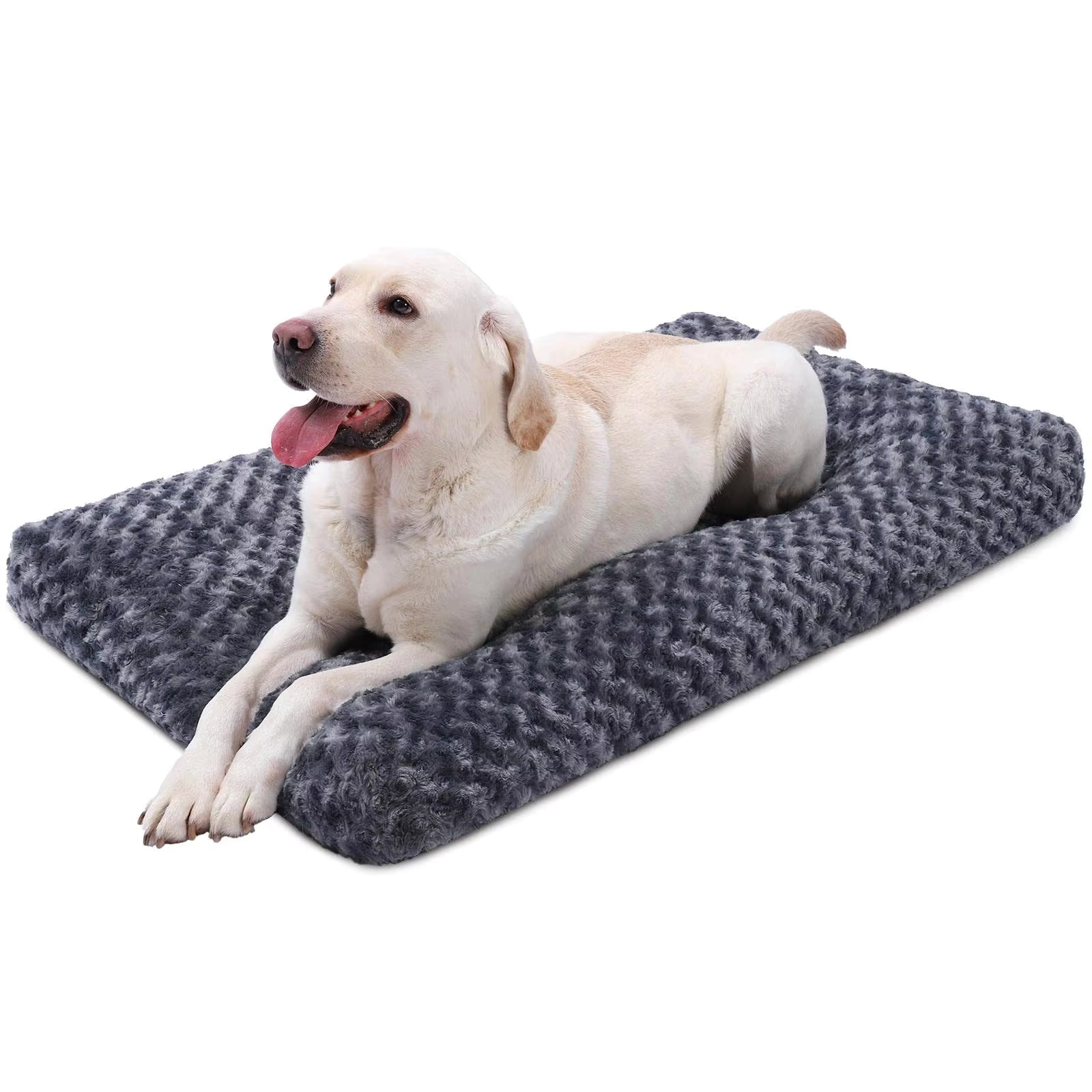 Soft Pet Cushion Bed – Bite-Resistant Winter Dog & Cat Bed with Non-Slip Bottom