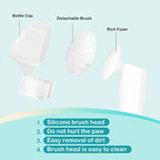 Waterless Dog Paw Cleaner with Silicone Brush – No-Rinse Foaming Paw Washer for Dogs & Cats