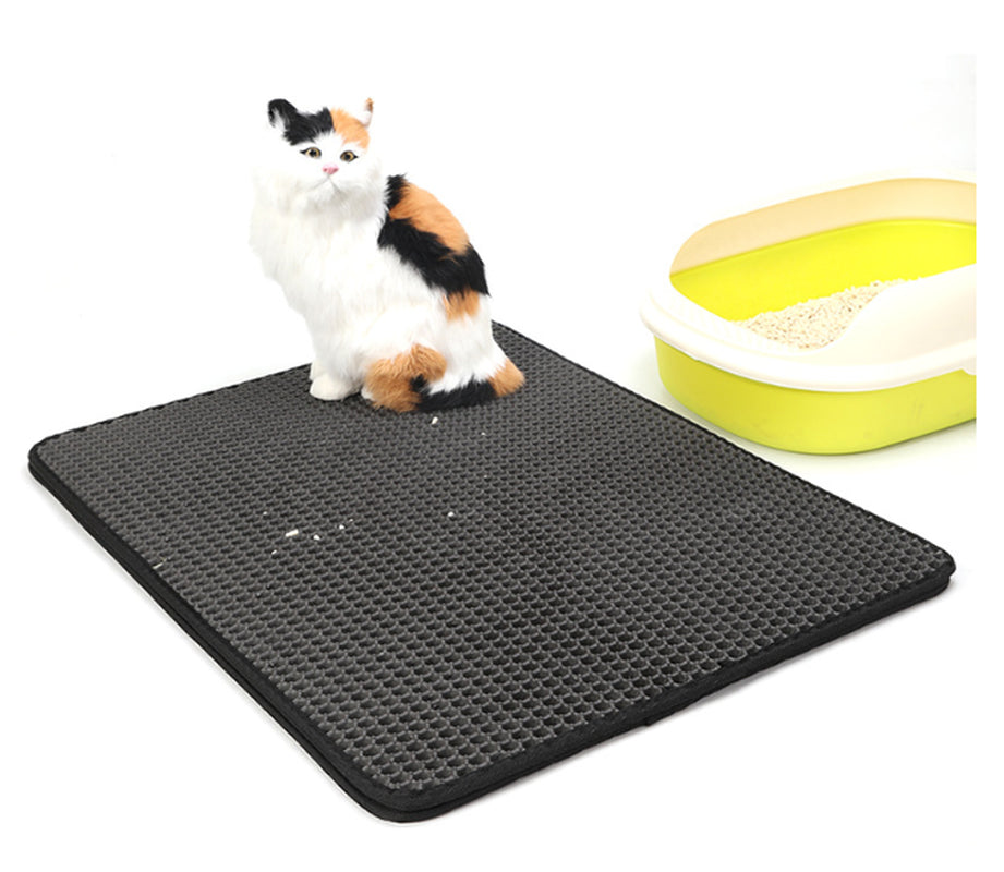 Pet Cat Litter Mat Pet Supplies EVA Double Cat Litter Mat