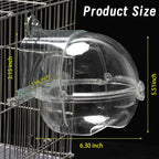Transparent Hanging Bird Bath – Round Planet Design