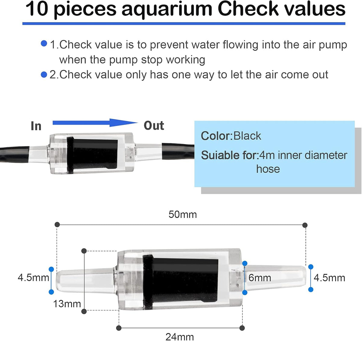Aquarium Airline Tubing & Air Stone Kit – 32.8 ft