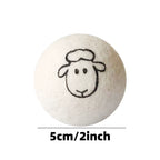 Wool cat balls