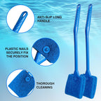 Aquarium Cleaning Brush – Double-Sided Sponge with Long Handle