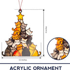 Cat Christmas tree suncatcher ornament – photo 5