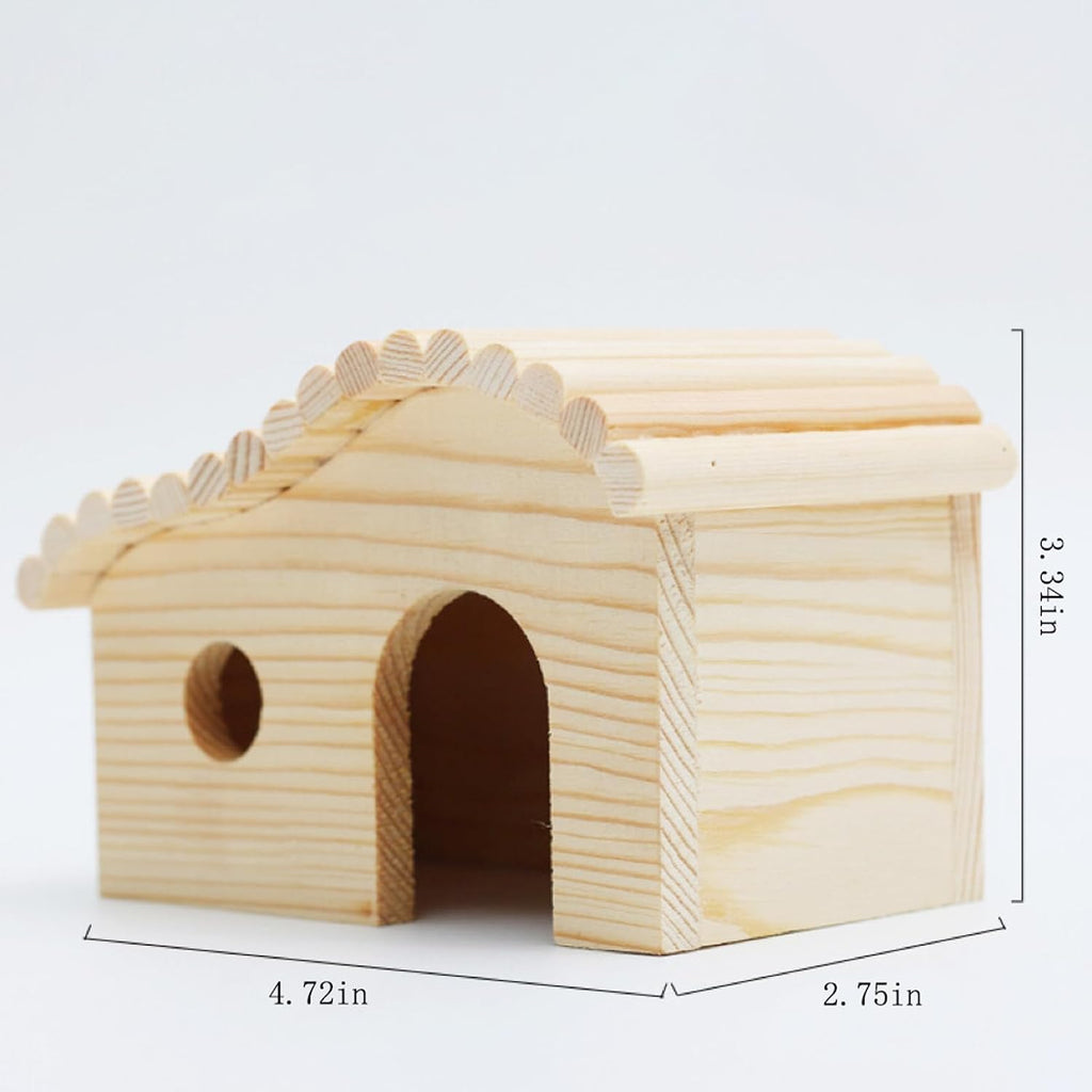 Wooden Hamster & Gerbil Hideout House – Forest Style