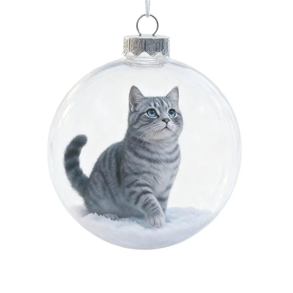 Cat Christmas ball ornament – photo 11