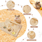 Wooden guinea pig foraging toy