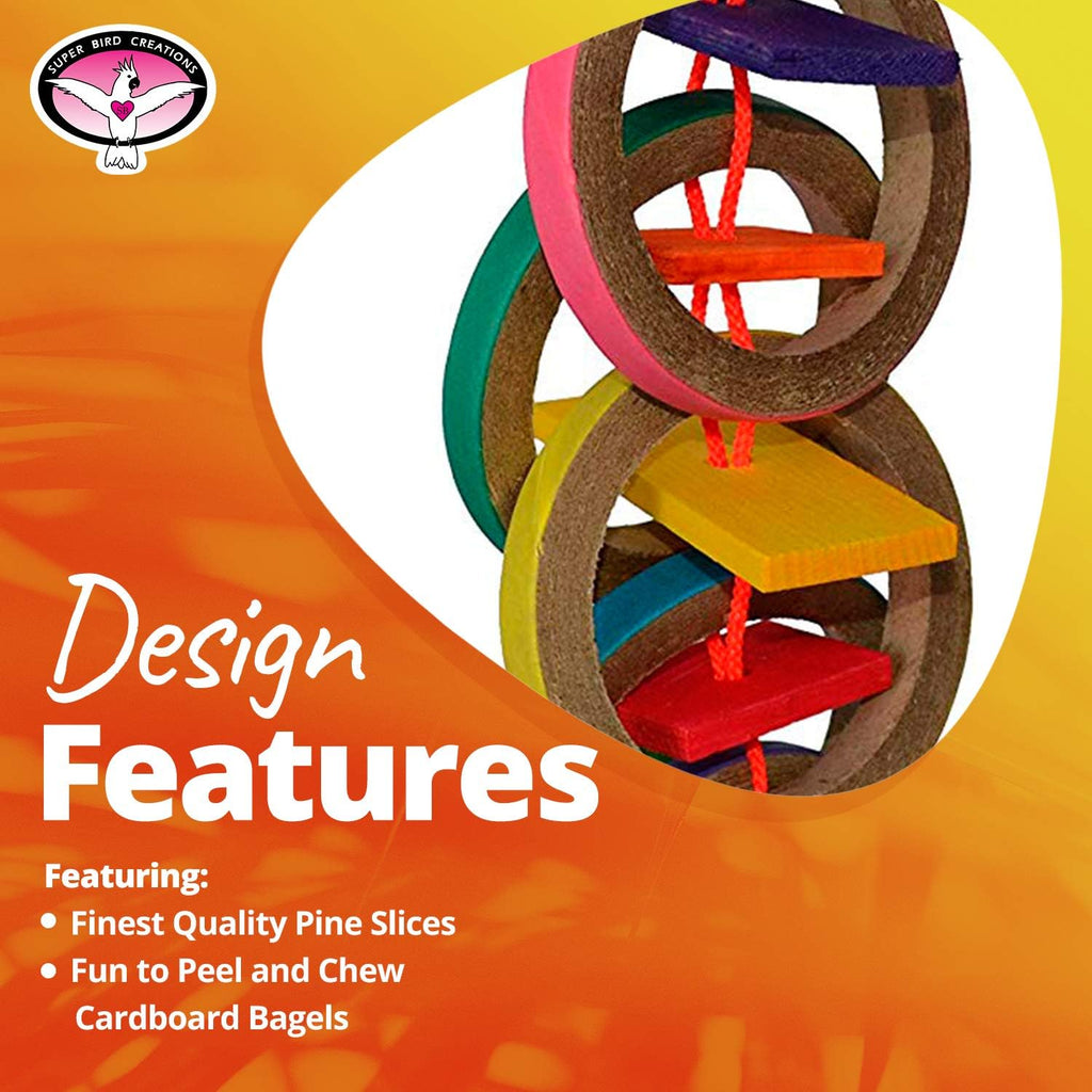 Olympic Rings Hanging Bird Toy – Super Bird Creations SB625