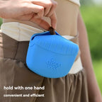 Silicone Dog Treat Pouch with Magnetic Closure, Portable Pet Snack Bag for Training, Walking & Travel