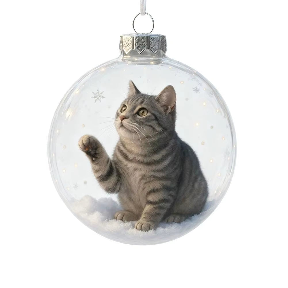 Cat Christmas ball ornament – photo 7