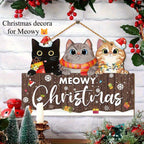 Wooden cat Christmas ornament – photo 3