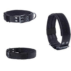 Wide Nylon Dog Collar with Metal Buckle – Neoprene Lined