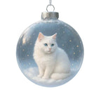 Cat Christmas ball ornament