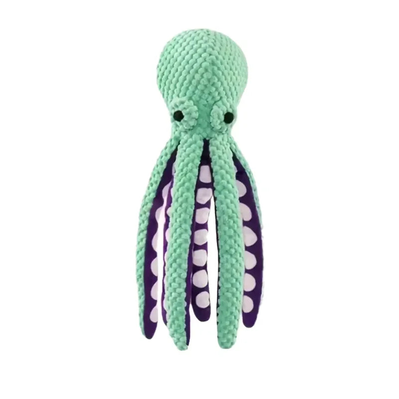 Octopus dog toy squeaky plush