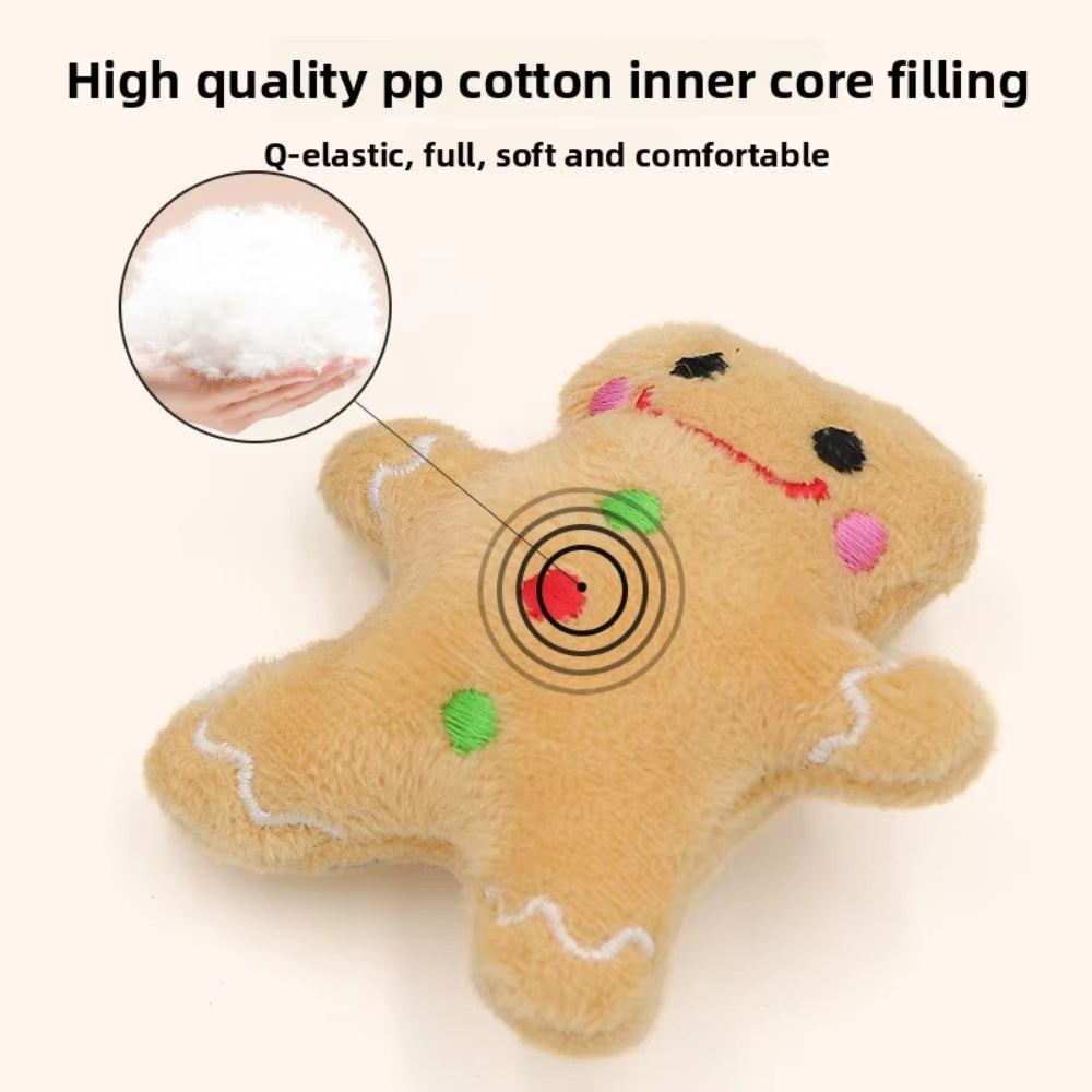 Christmas plush cat toys with catnip – photo 4
