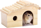 Wooden Hamster & Gerbil Hideout House – Forest Style