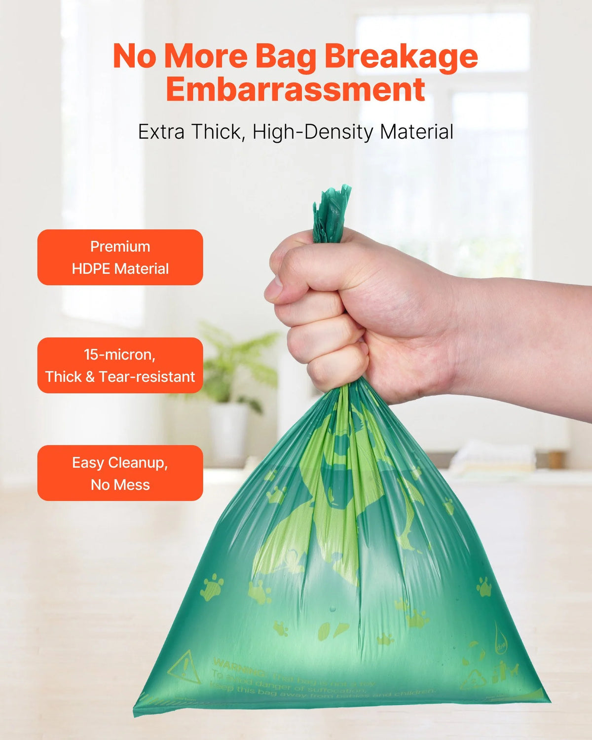 Unscented Dog Poop Bags – 270 Count, 13 × 9 Inches