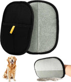 1/2PCS Pet Hair Remover Glove Double-Sided Fur Gloves Cat Dog Fur Magnet Gloves for Washing Deshedding Cleaning Carpets Sofas