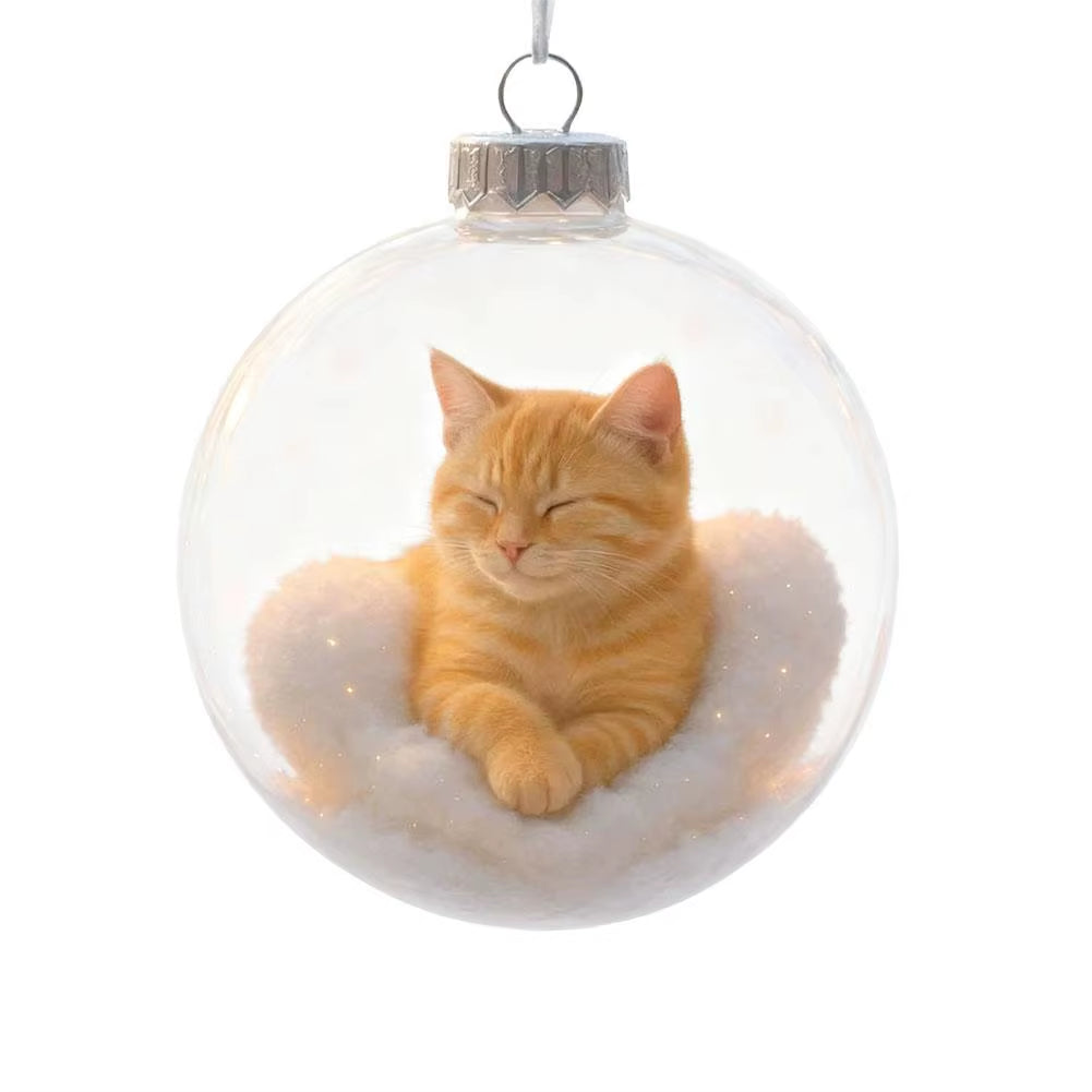 Cat Christmas ball ornament – photo 14