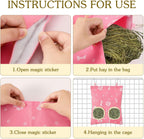 Hanging Hay Feeder Bags for Rabbits & Guinea Pigs – 3 Pack
