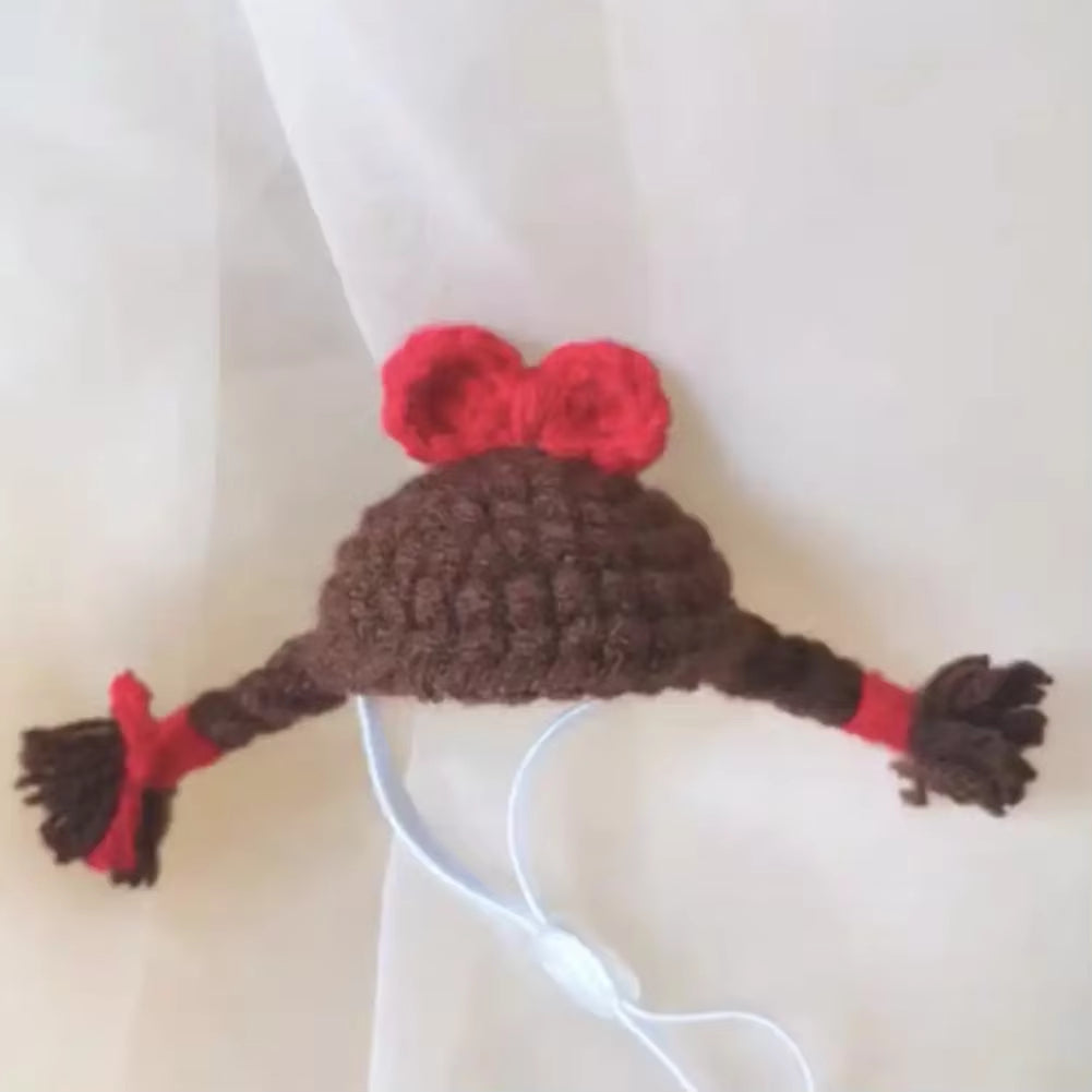 Mini Knitted Bird Hat Cute Handmade Knitted Hat Funny Parrot Headwear Guinea Pig Hamster Accessories Bird Supplies Small Pet Hat